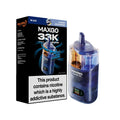 Relx Max-Go 33K Puffs Pre-Filled Pod Kit - Blue Edition: Blueberry Sour Raspberry & Mr Blue