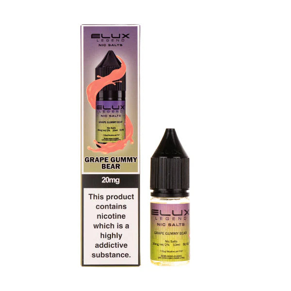 Elux Nic Salts Grape Gummy Bear 5PK