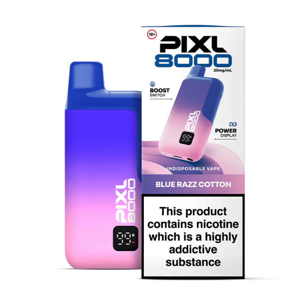 PIXL 8000 BLUE RAZZ COTTON