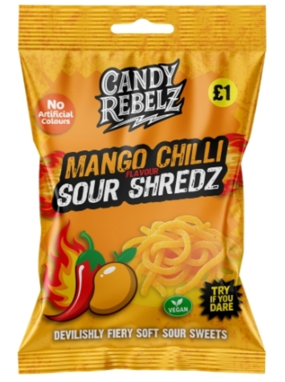 Candy Rebelz Mango Chilli Sour Shredz Pmp £1