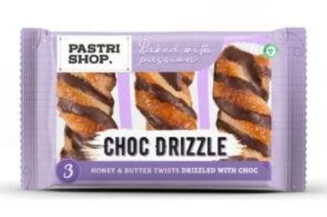 Pastri Shop Choc Drizzle Pastries