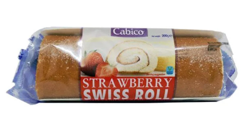 Cabico Swiss Roll Strawberry 300G