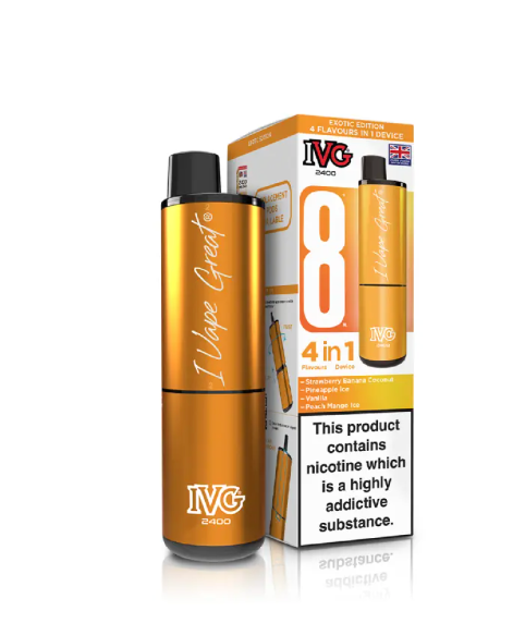 IVG 2400 PUFFS PRE-FILLED POD KIT (PACK OF 5) EXOTIC EDITION