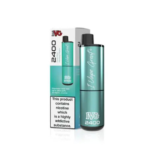 IVG 2400 PUFFS PRE-FILLED POD KIT (PACK OF 5) FRESH MINT MENTHOL MOJITO