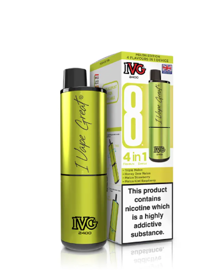 IVG 2400 PUFFS PRE-FILLED POD KIT (PACK OF 5) MELON EDITION