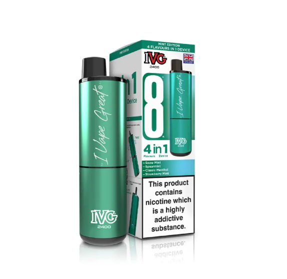 IVG 2400 PUFFS PRE-FILLED POD KIT (PACK OF 5) MINT EDITION