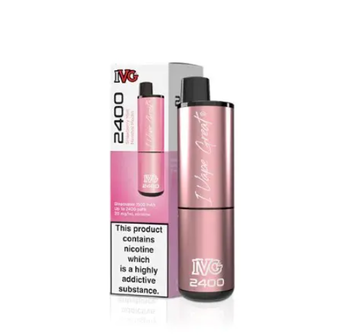 IVG 2400 PUFFS PRE-FILLED POD KIT (PACK OF 5) STRAWBERRY MINT MENTHOL MOJITO