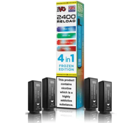 IVG 2400 4 IN 1 RELOAD REPLACEMENT PODS (PACK OF 5)  FROZEN EDITION