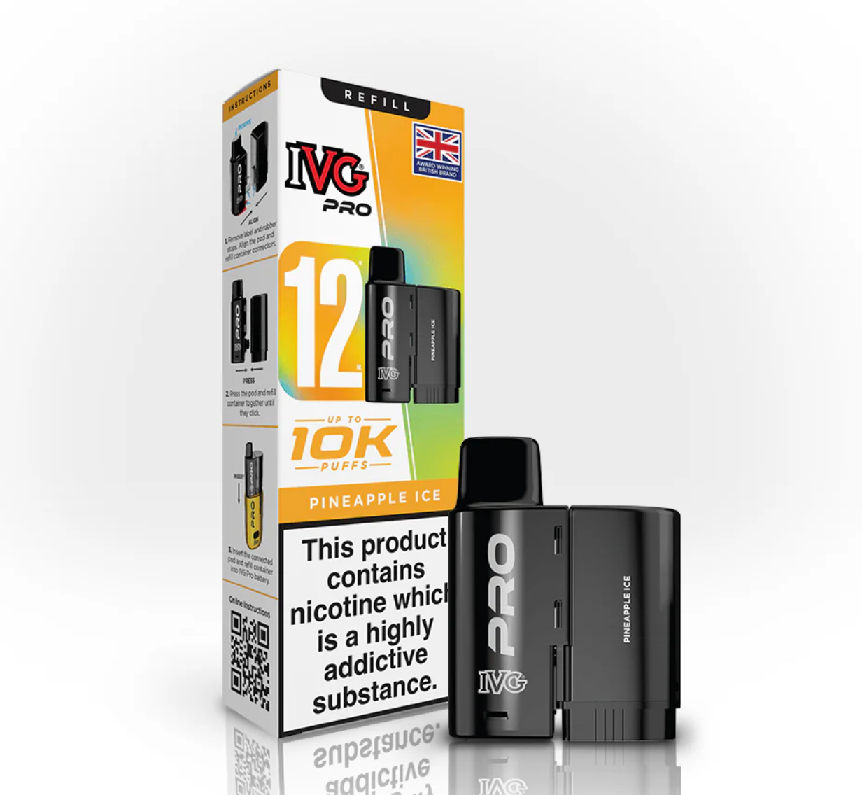 IVG Pro 2ML+10ML REFILL PODS PINEAPPLE ICE