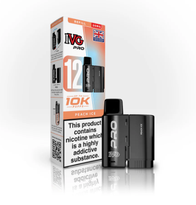 IVG Pro 2ML+10ML REFILL PODS PEACH ICE