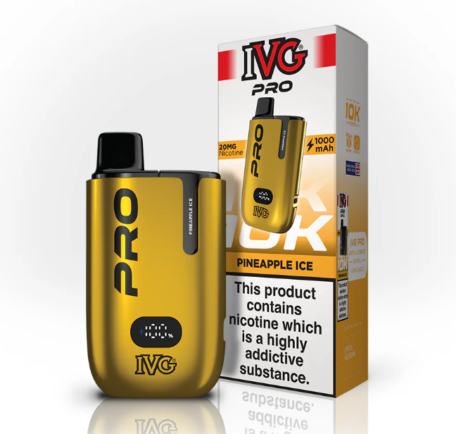IVG PRO 12 10000 PRE-FILLED POD KIT - PACK OF 5  PINEAPPLE ICE