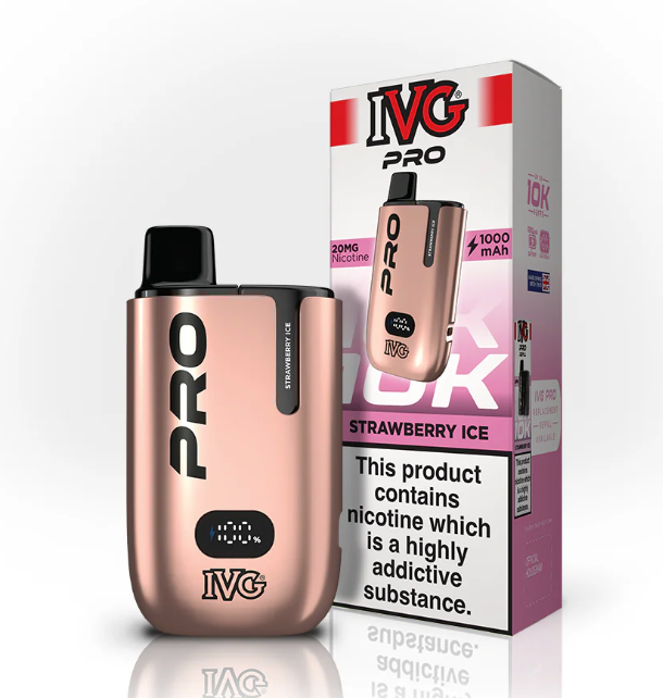 IVG PRO 12 10000 PRE-FILLED POD KIT - PACK OF 5 - PACK OF 5  STRAWBERRY ICE
