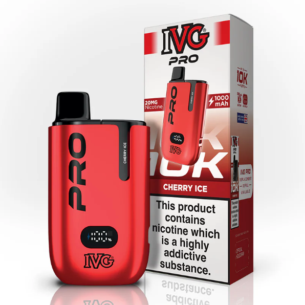 IVG PRO 12 10000 PRE-FILLED POD KIT - PACK OF 5 - PACK OF 5  CHERRY ICE