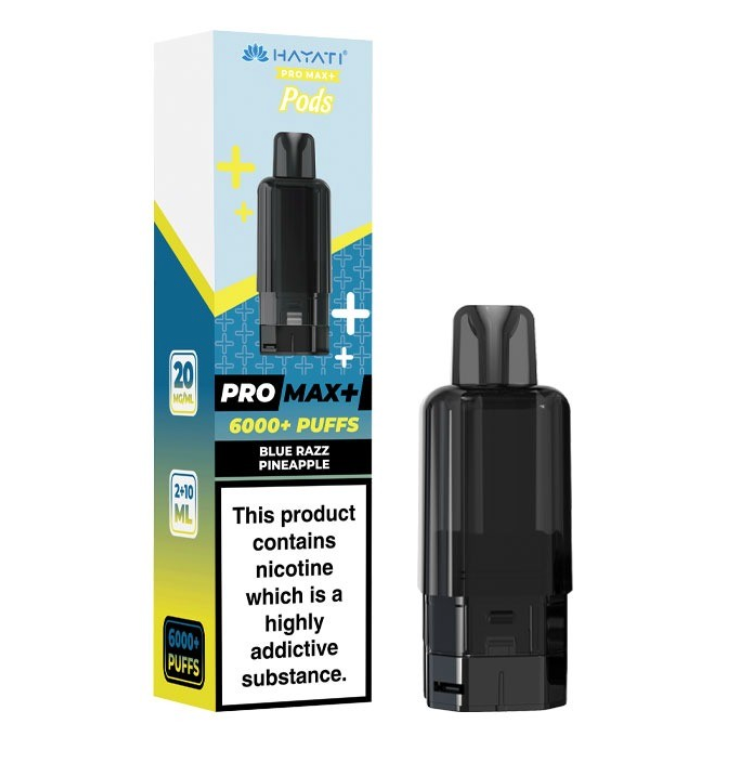 Hayati Pro Max+ Pre-Filled Pod Kit (Pack of 5) - BLUE RAZZ PINEAPPLE