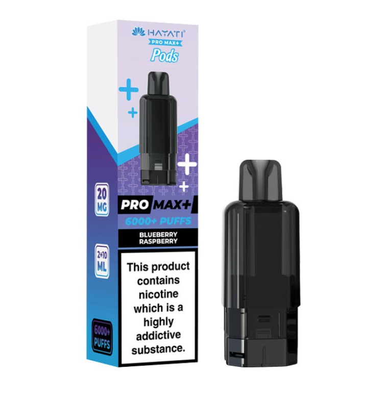 Hayati Pro Max+ Pre-Filled Pod Kit (Pack of 5) - BLUEBERRY RASPBERRY