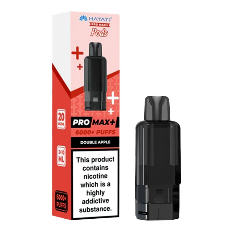 Hayati Pro Max+ Pre-Filled Pod Kit (Pack of 5) - DOUBLE APPLE