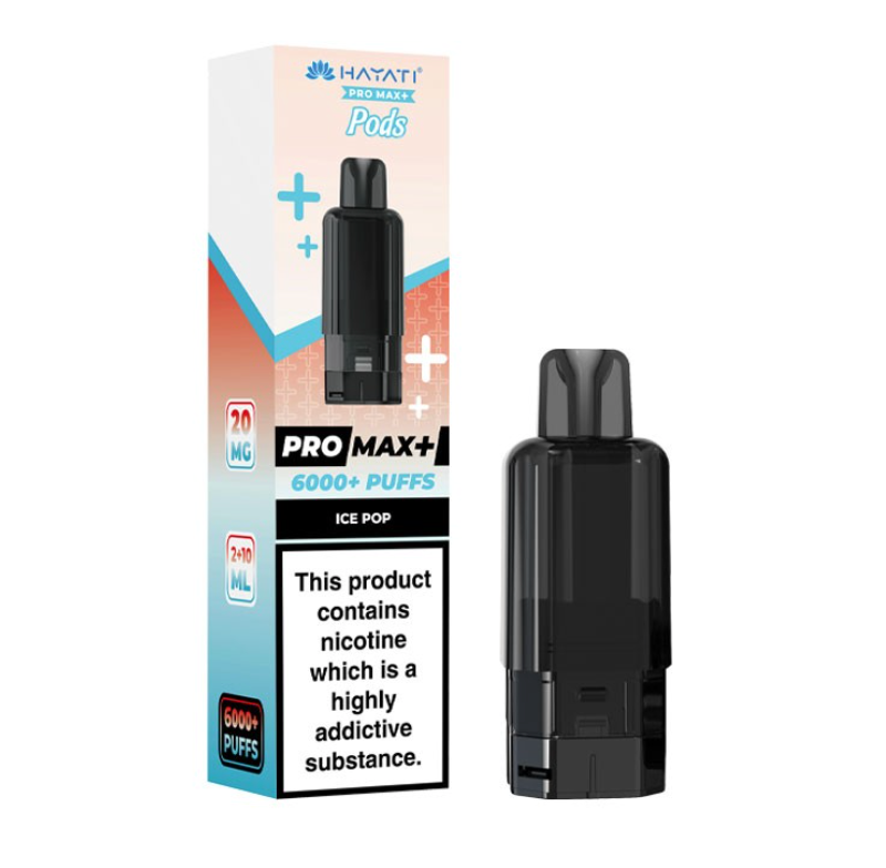 Hayati Pro Max+ Pre-Filled Pod Kit (Pack of 5) - ICE POP