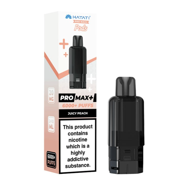 Hayati Pro Max+ Pre-Filled Pod Kit (Pack of 5) - JUICY PEACH