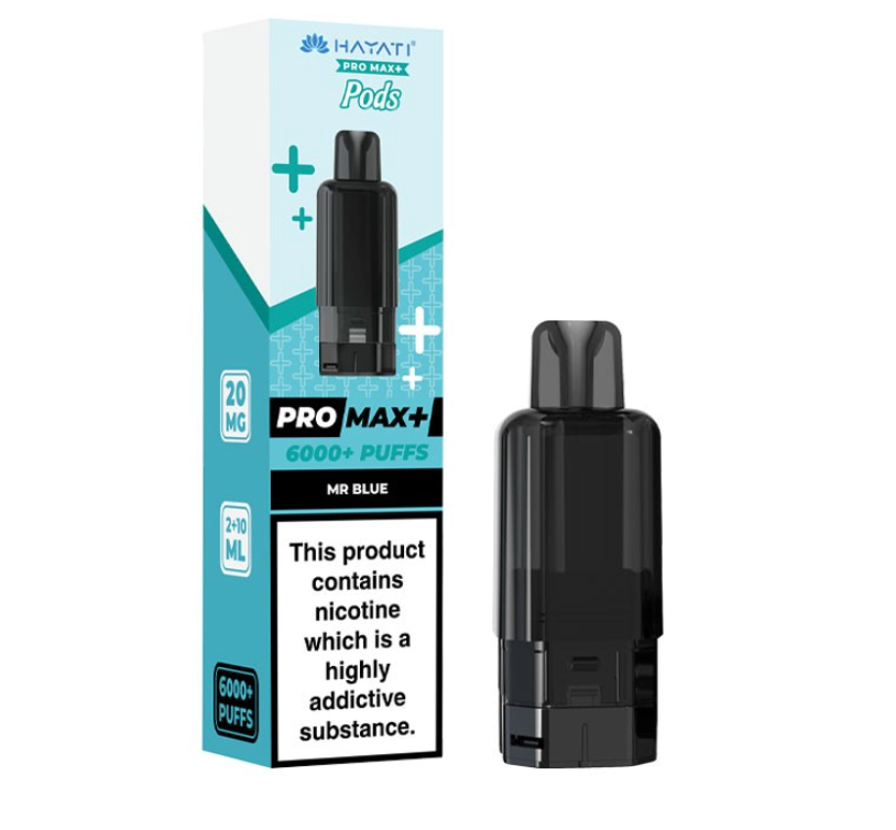 Hayati Pro Max+ Pre-Filled Pod Kit (Pack of 5) - MR BLUE
