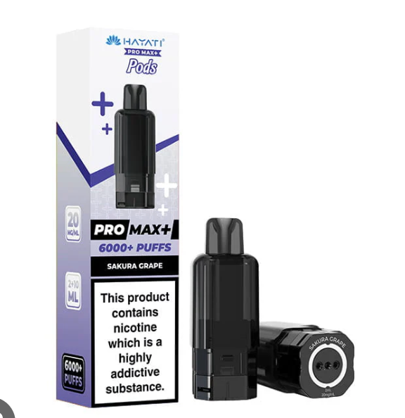Hayati Pro Max+ Pre-Filled Pod Kit (Pack of 5) - SAKURA GRAPE