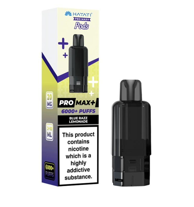 Hayati Pro Max+ Pre-Filled Pod Kit (Pack of 5) - BLUE RAZZ LEMONADE
