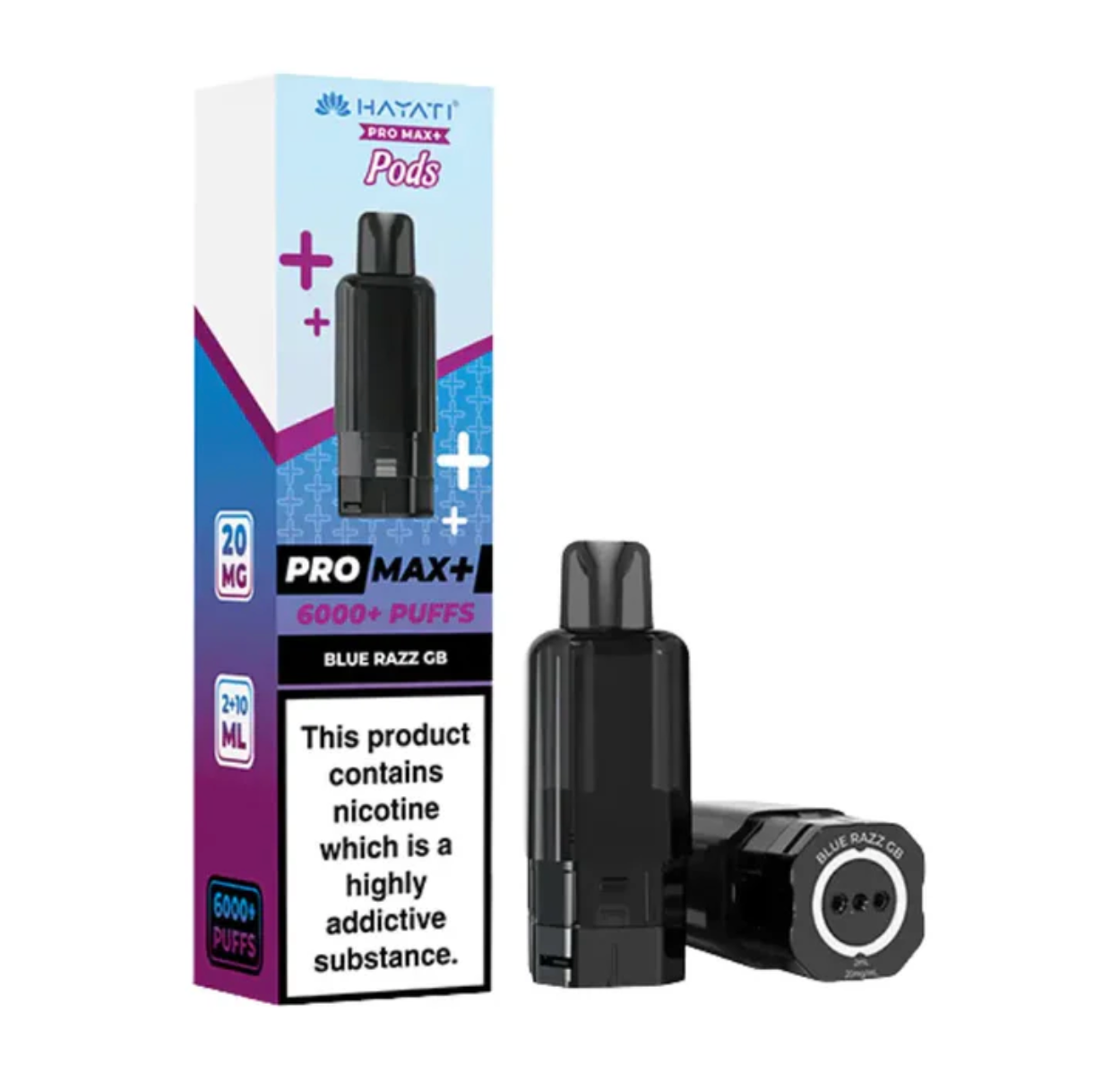 Hayati Pro Max+ Replacement Pods (Pack of 5) - Blue Razz GB