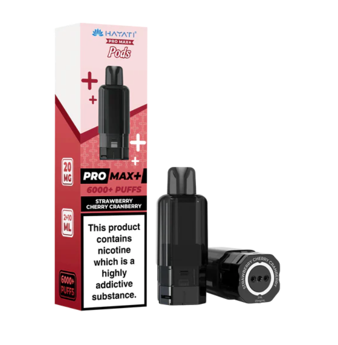 Hayati Pro Max+ Replacement Pods (Pack of 5) - Strawberry Cherry Cranberry
