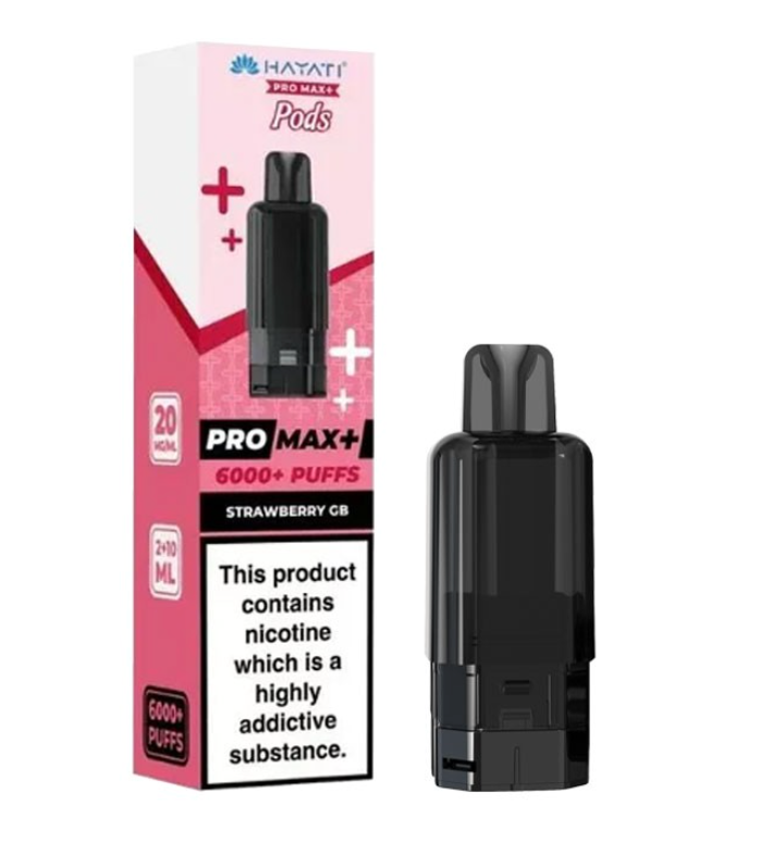 Hayati Pro Max+ Replacement Pods (Pack of 5) - Strawberry GB