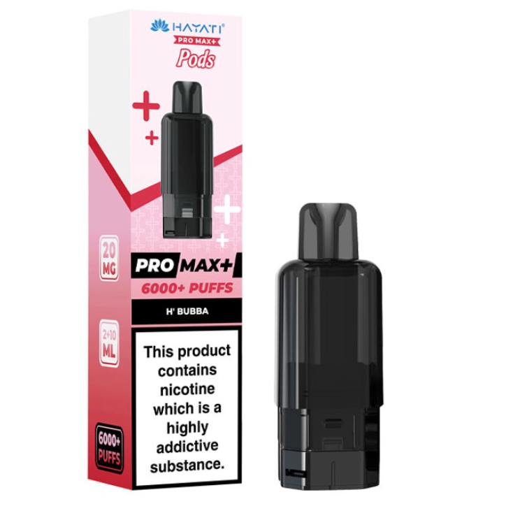 Hayati Pro Max+ Replacement Pods (Pack of 5) - Strawberry H'Bubba