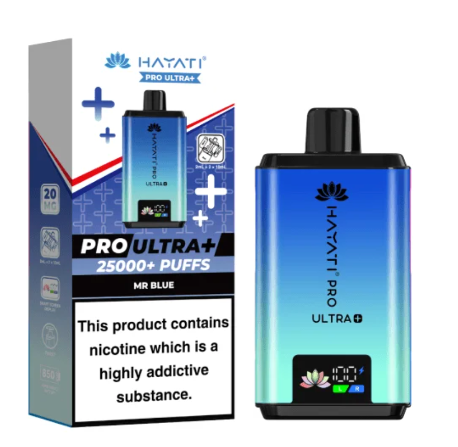 Hayati Pro Ultra 25K Pre-filled Pod Kit (Pack of 5) - Mr Blue