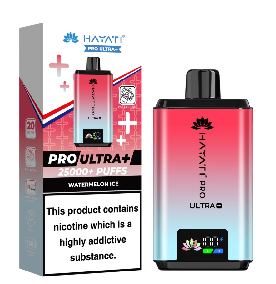 Hayati Pro Ultra 25K Pre-filled Pod Kit (Pack of 5) - Watermelon Ice