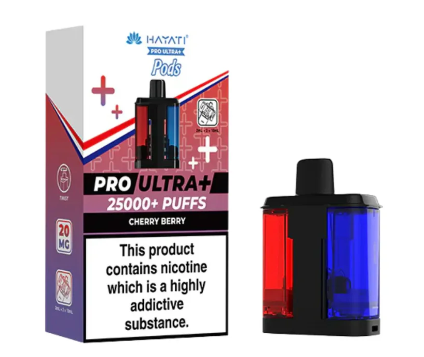 Hayati Pro Ultra 25K Replacement Pods (Pack of 5) - Cherry Berry