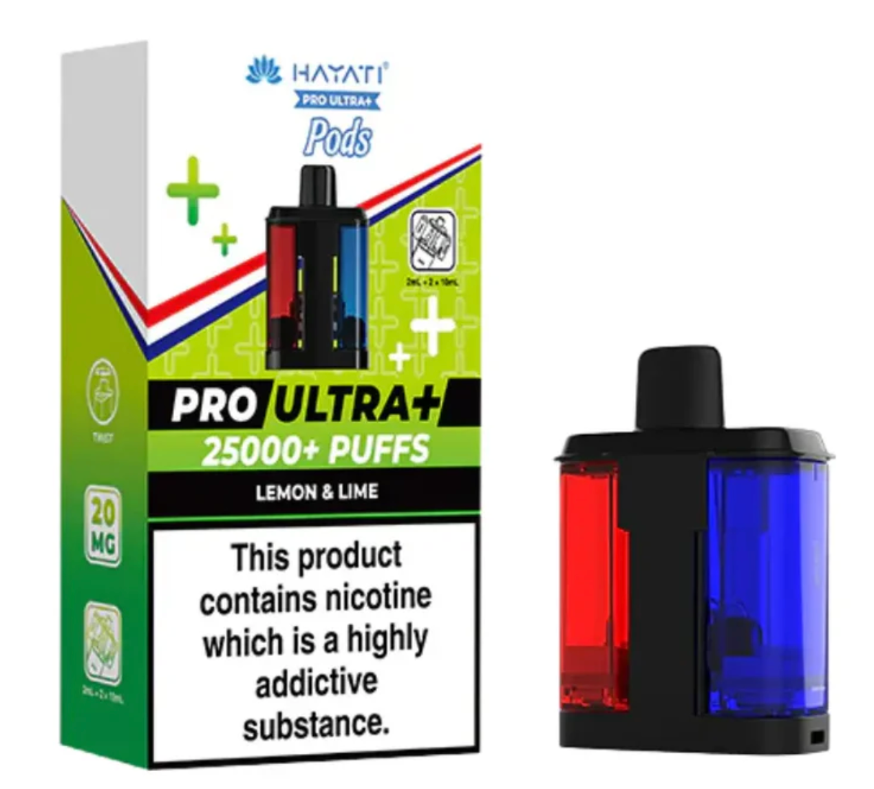 Hayati Pro Ultra 25K Replacement Pods (Pack of 5) - Lemon & Lime