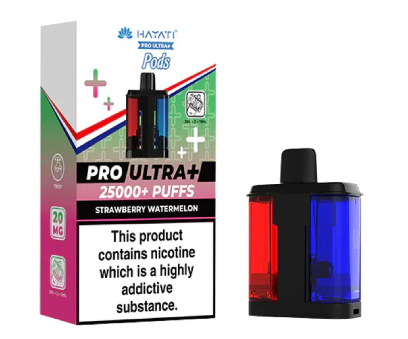 Hayati Pro Ultra 25K Replacement Pods (Pack of 5) - Strawberry Watermelon