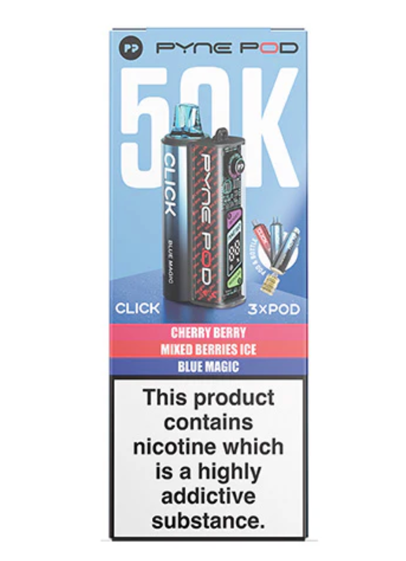 Pyne Pod Click 50K Pre-Filled Pod Kit (Pack of 5) - Berry Edition
