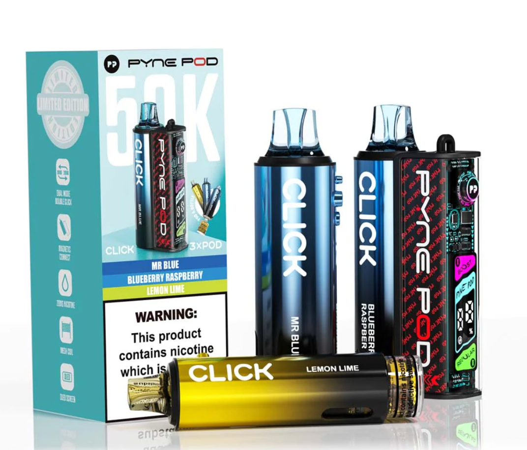 Pyne Pod Click 50K Pre-Filled Pod Kit (Pack of 5) - Classic Edition