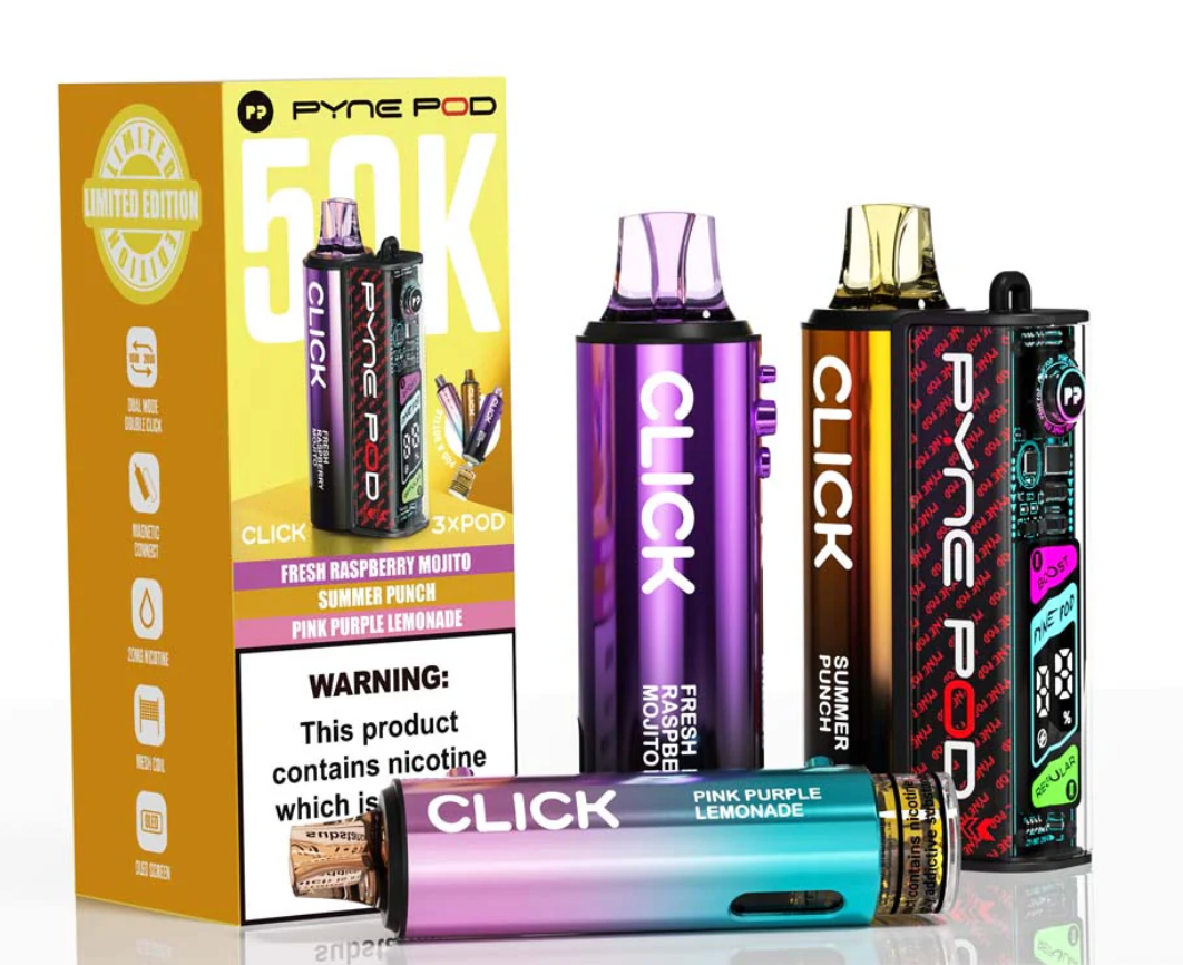 Pyne Pod Click 50K Pre-Filled Pod Kit (Pack of 5) - Drinks Edition
