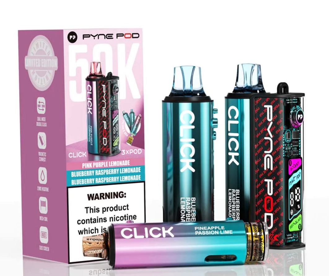 Pyne Pod Click 50K Pre-Filled Pod Kit (Pack of 5) - Lemonade Edition
