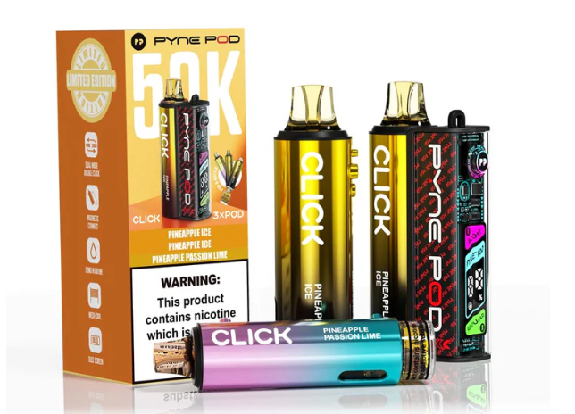 Pyne Pod Click 50K Pre-Filled Pod Kit (Pack of 5) - Pineapple Edition