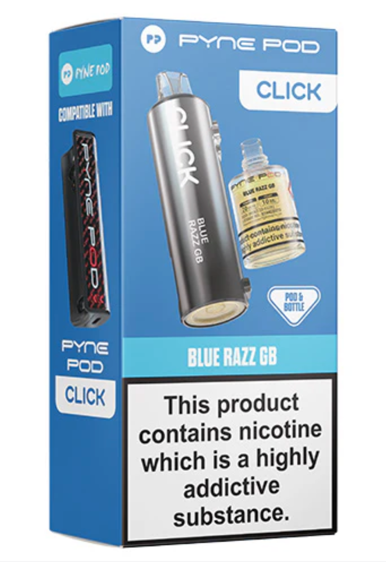Pyne Pod Click Replacement Pod (Pack of 5) - Blue Razz GB