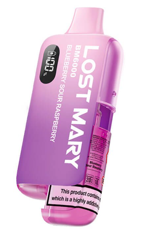 Lost Mary BM6000 Pre-Filled Pod Kit (Pack of 5) - Blueberry Sour Raspberry