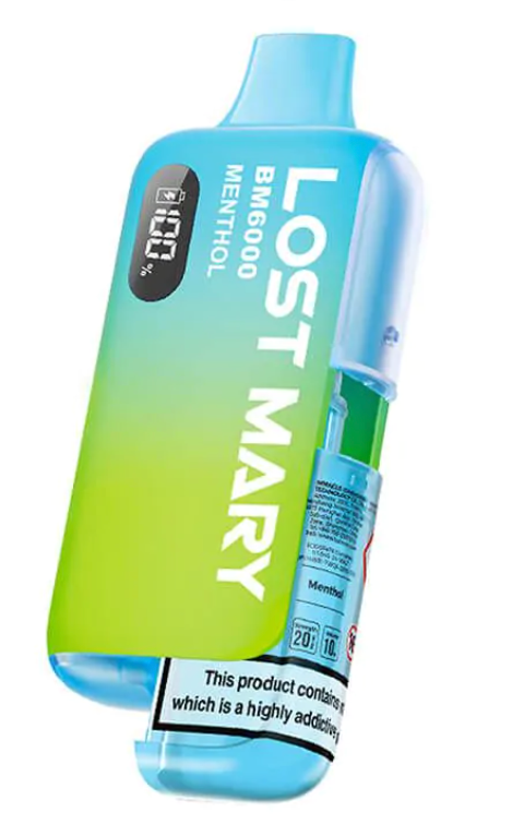 Lost Mary BM6000 Pre-Filled Pod Kit (Pack of 5) - Menthol