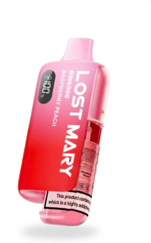 Lost Mary BM6000 Pre-Filled Pod Kit (Pack of 5) - Raspberry Peach