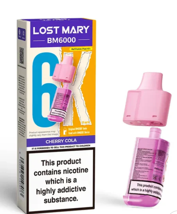 Lost Mary BM6000 Replacement Pods (Pack of 5) - Cherry Cola