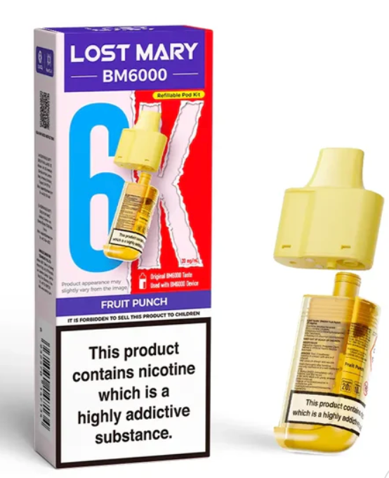 Lost Mary BM6000 Replacement Pods (Pack of 5) - Fruit Punch