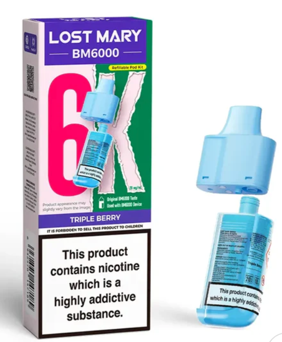 Lost Mary BM6000 Replacement Pods (Pack of 5) - Triple Berry