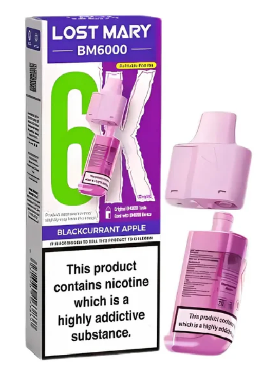 Lost Mary BM6000 Replacement Pods (Pack of 5) - Blackcurrant Apple