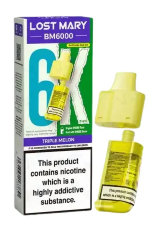 Lost Mary BM6000 Replacement Pods (Pack of 5) - Triple Melon