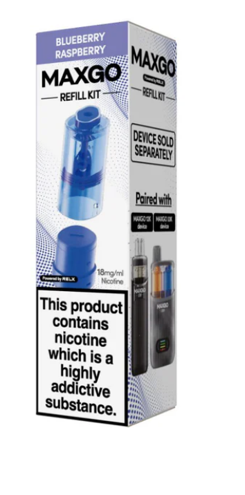 Relx Max-Go Replacement Pods (Pack of 5) - Blueberry Raspberry