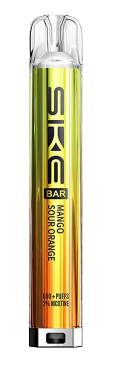 SKE Bar 600 Prefilled Pod Kit (Pack of 10) - Mango Sour Orange